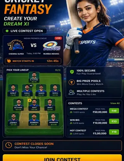 Estrelas (estrelas bet) fantasy cricket & matchday visual 3